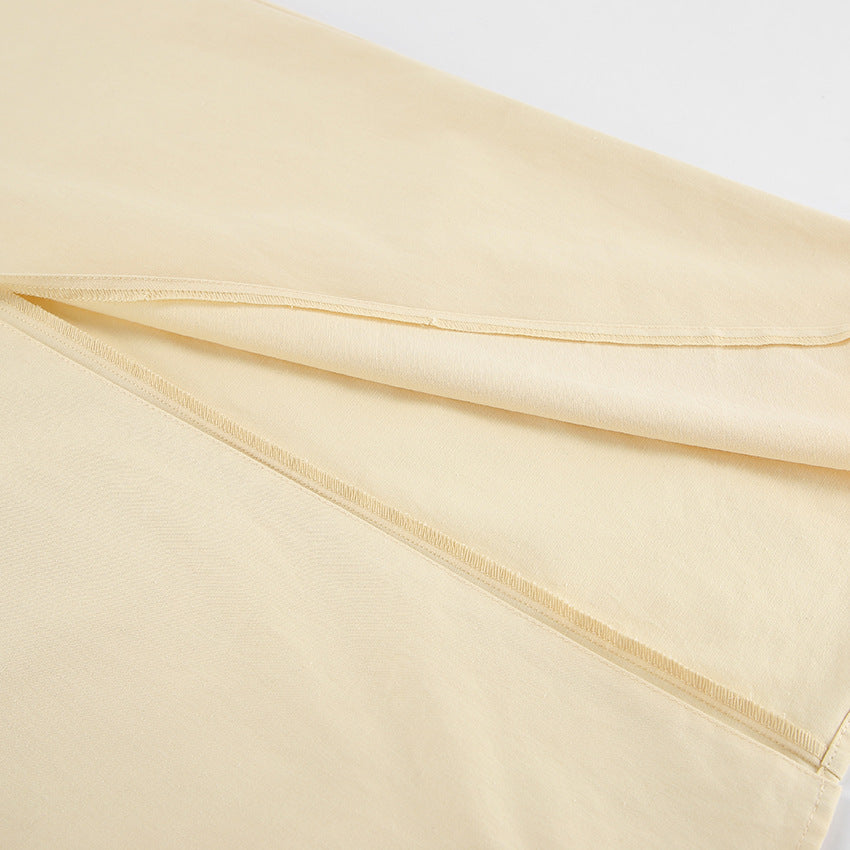 Dame Elegant Oversized Skjorte med Strukturerede Ærmer Stilla
