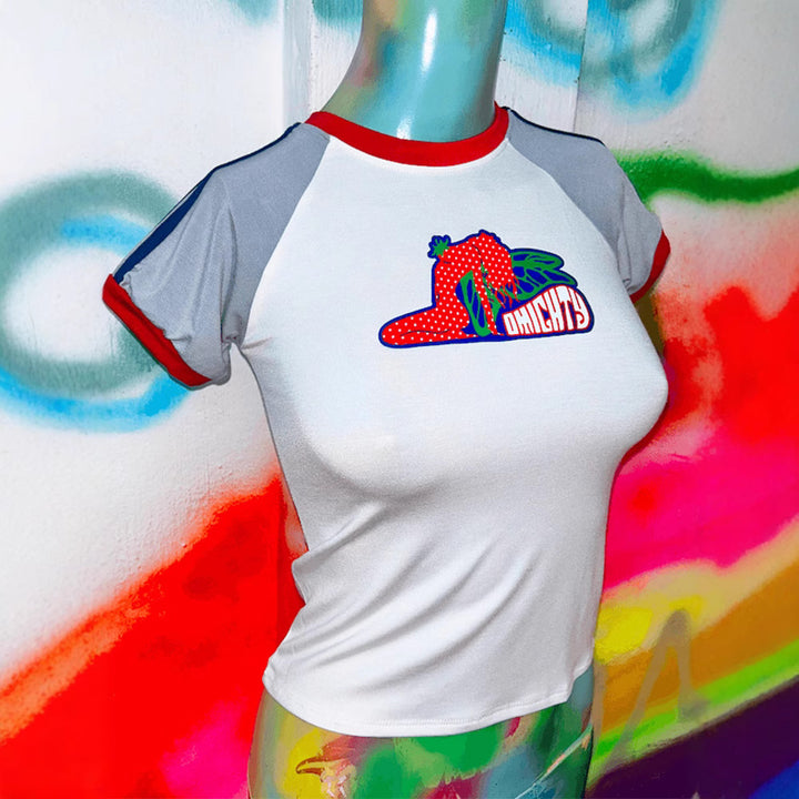 Dame T-shirt med kreativ grafisk design og komfortabel pasform Stilla