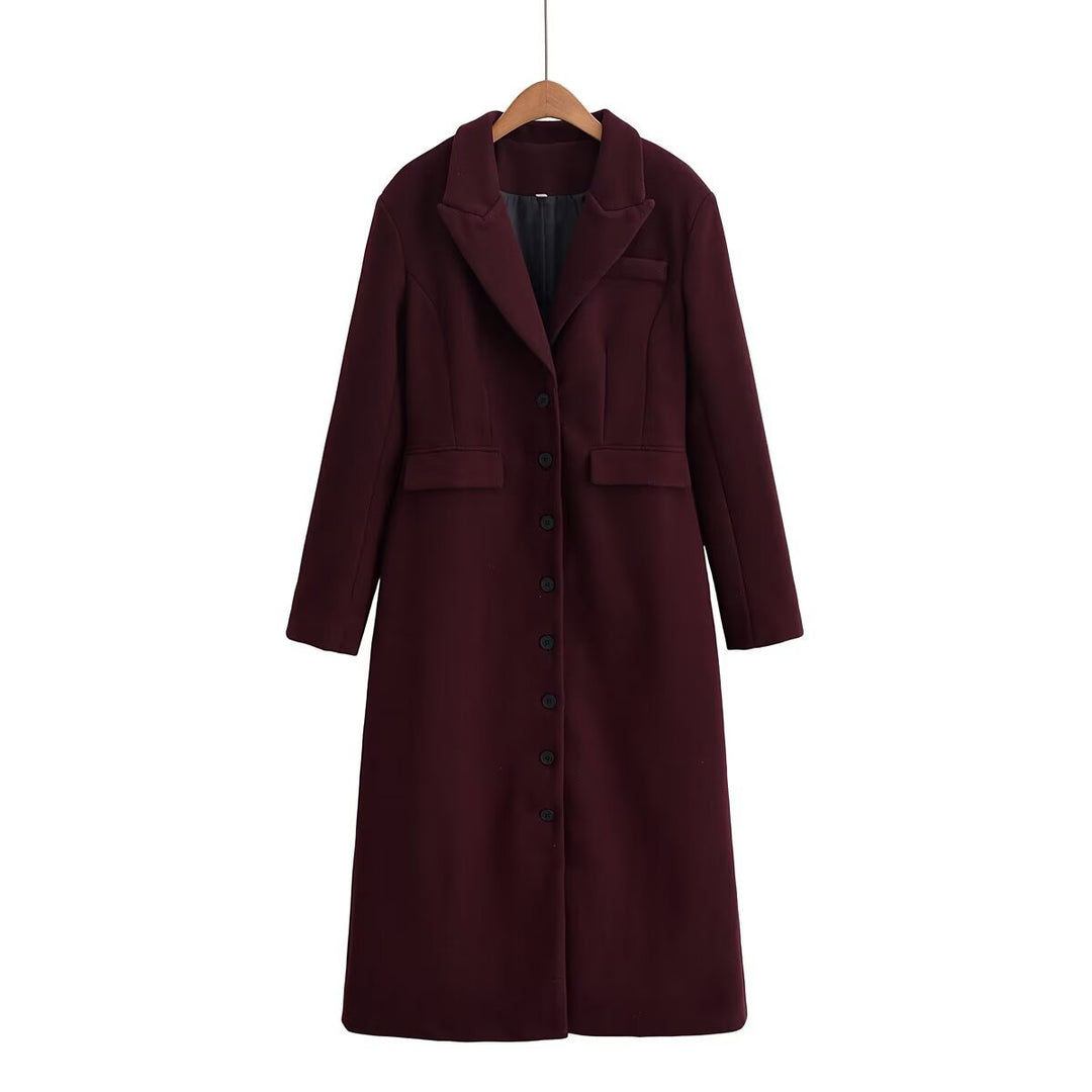Dame elegant Bouclé-frakke Stilla