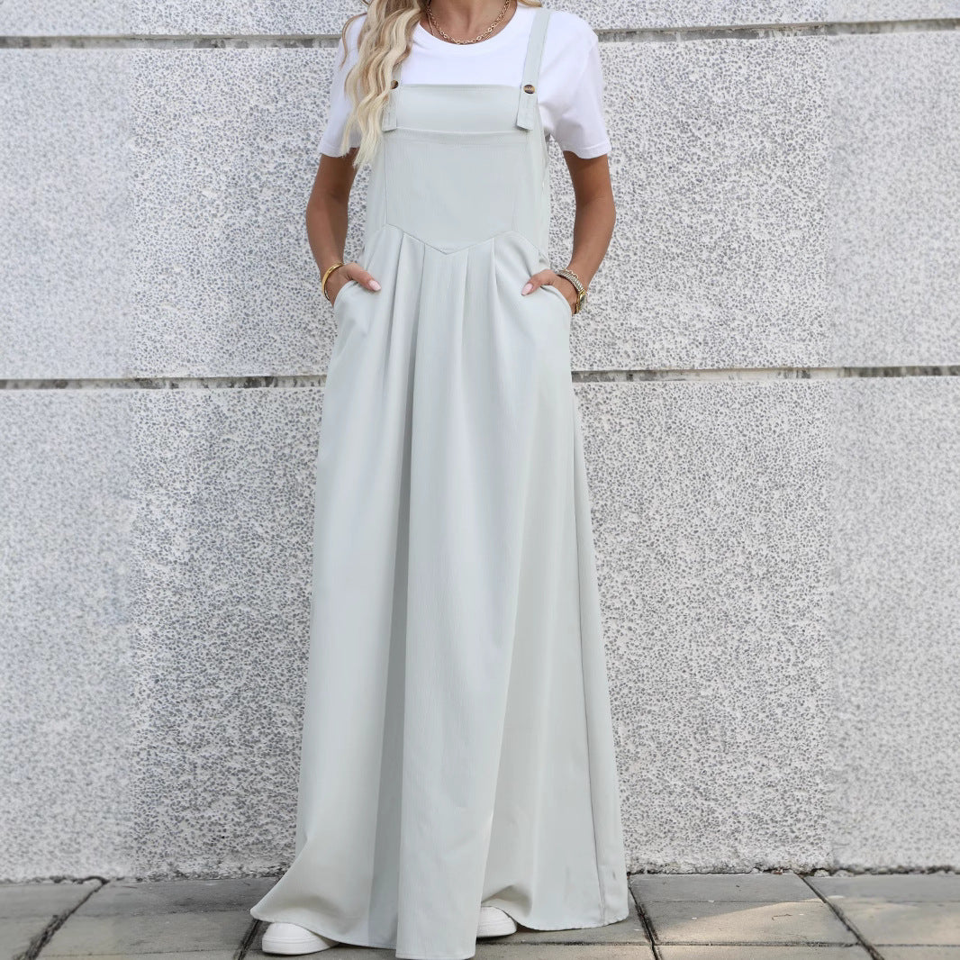 Kvinder justerbar bib- kjole Maxi Stilla