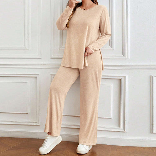 Dame loungewear med lange ærmer og komfortable bukser Stilla