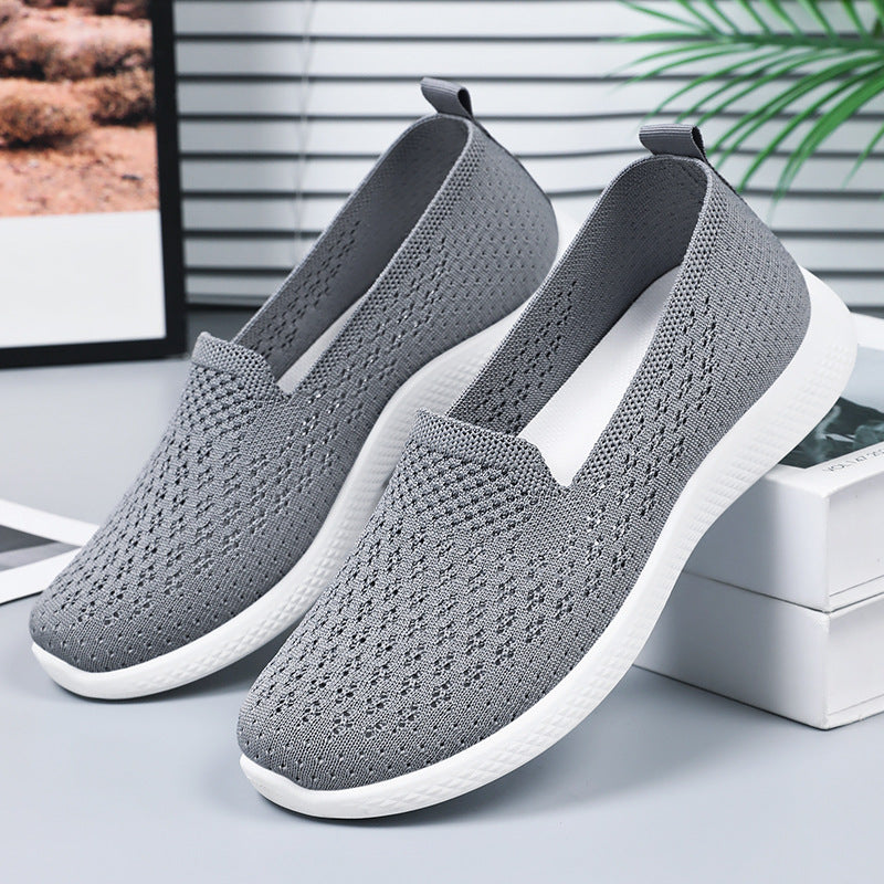 Femme Letvægts Åndbar Slip-On Strik Sneakers Stilla