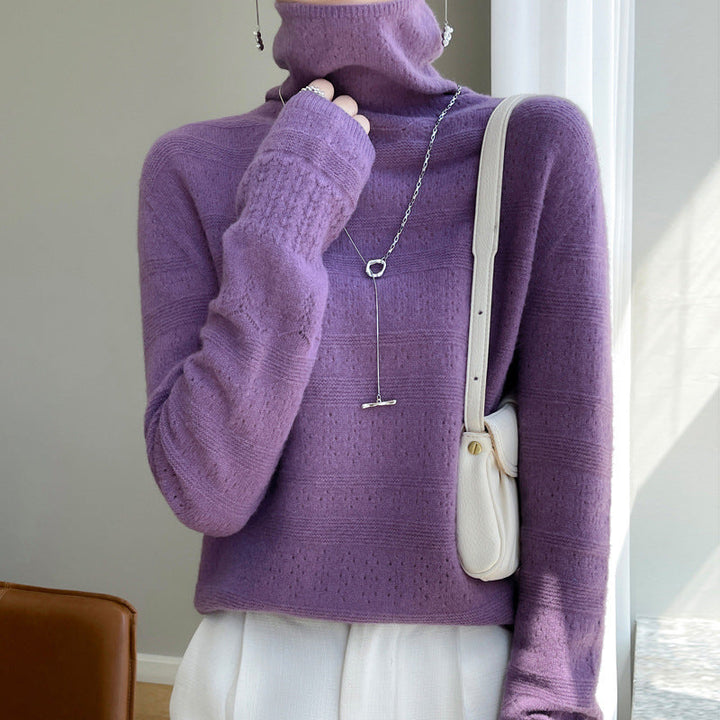 Stilla | Rullekrave sweater Blød strik sweater Langærmet design
