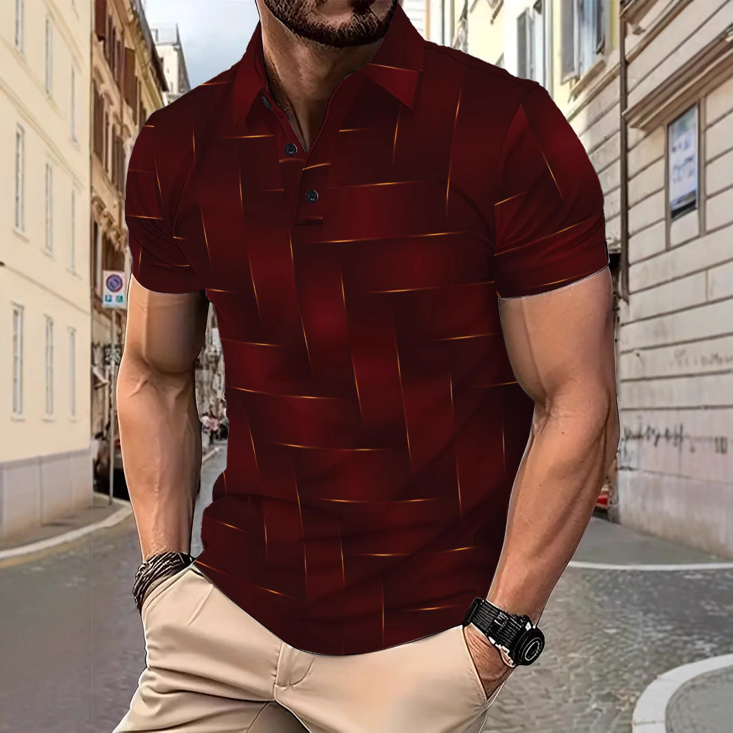Herrer polo skjorte med moderne vævstruktur-design og åndbare egenskaber Stilla