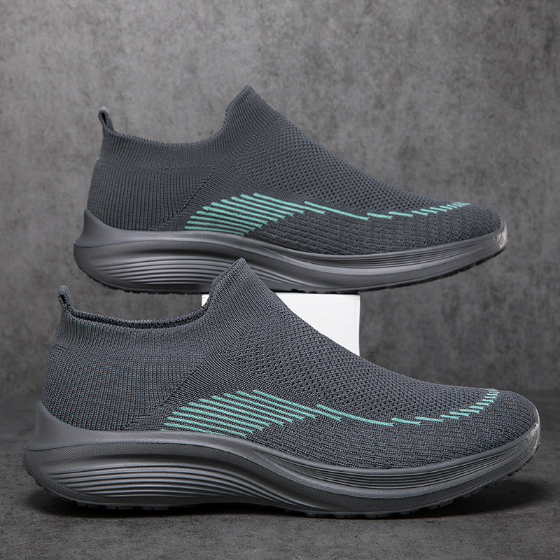Herrer nan sokkelignende strikkesneakers med sømløst overmateriale og stødabsorberende sål Skovae