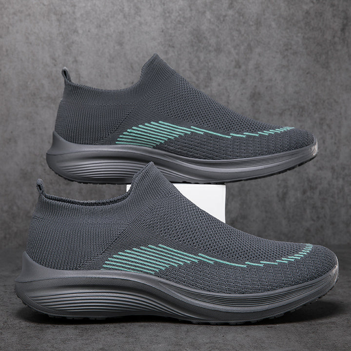 Herrer nan sokkelignende strikkesneakers med sømløst overmateriale og stødabsorberende sål Skovae