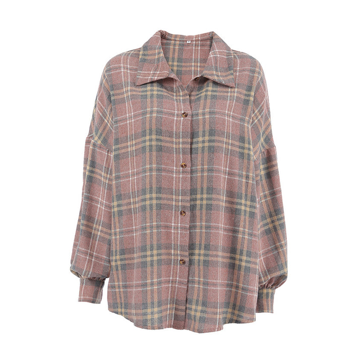 Dame Ternede Overshirt-Bluse med afslappet snit og praktiske lommer Stilla
