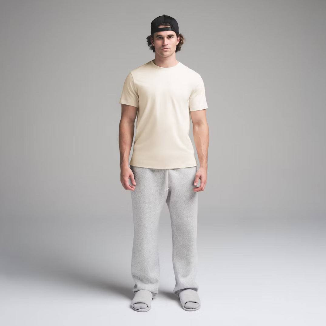 Herre RelaxedFit Bomuld T-shirt med behagelige Lounge-bukser Sæt Stilla