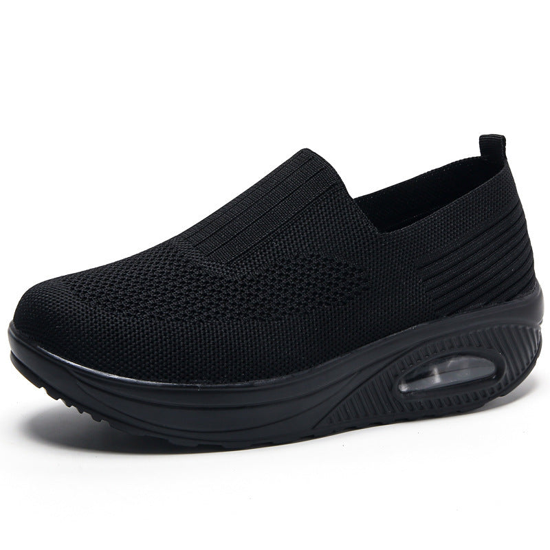 Dame åndbare Slip-On sneakers med støddæmpende sål og fleksibel pasform Stilla