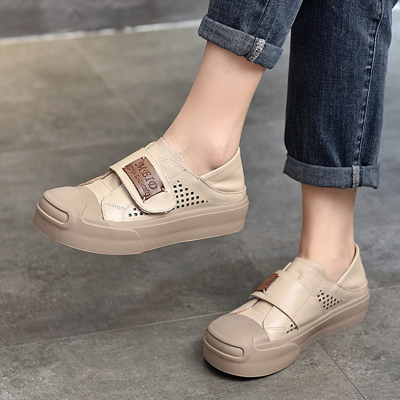 Dame sporty Slip-On sneakers med unikt velcro design og åndbare egenskaber Stilla