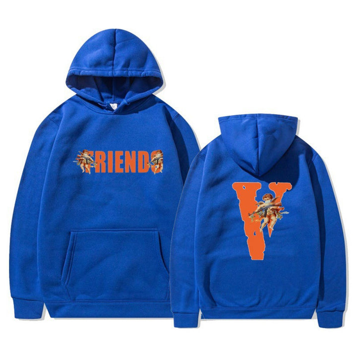 Kvinde hoodie med karakteristisk front- og rygprint Skovae