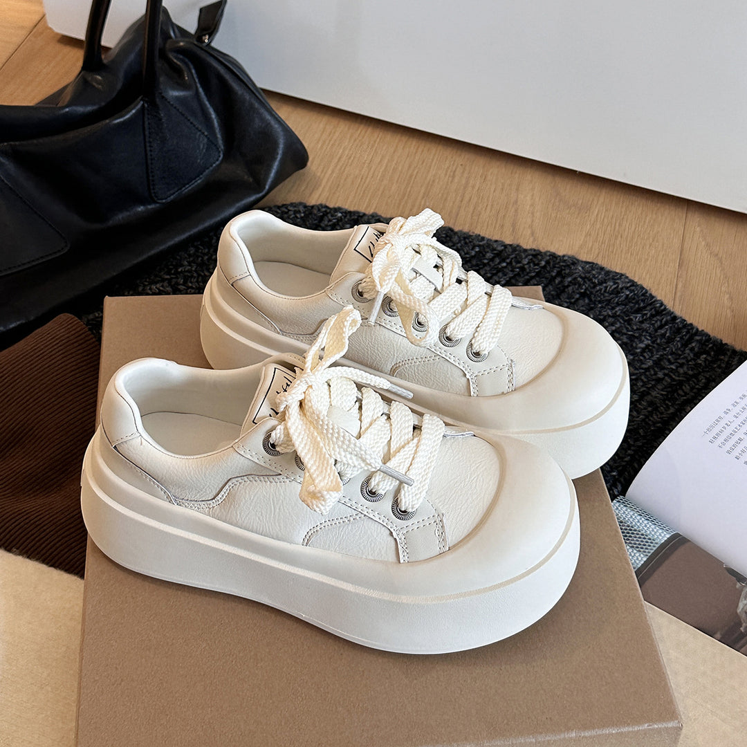 Femme platform snørebånd sneakers med polstret sål Stilla