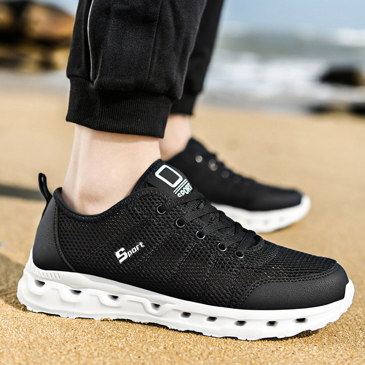 Unisex nan slip-on sneakers i Chelsea-stil med elastisk skaft, skjult lynlås og trinvis komfortplatformsål Skovae