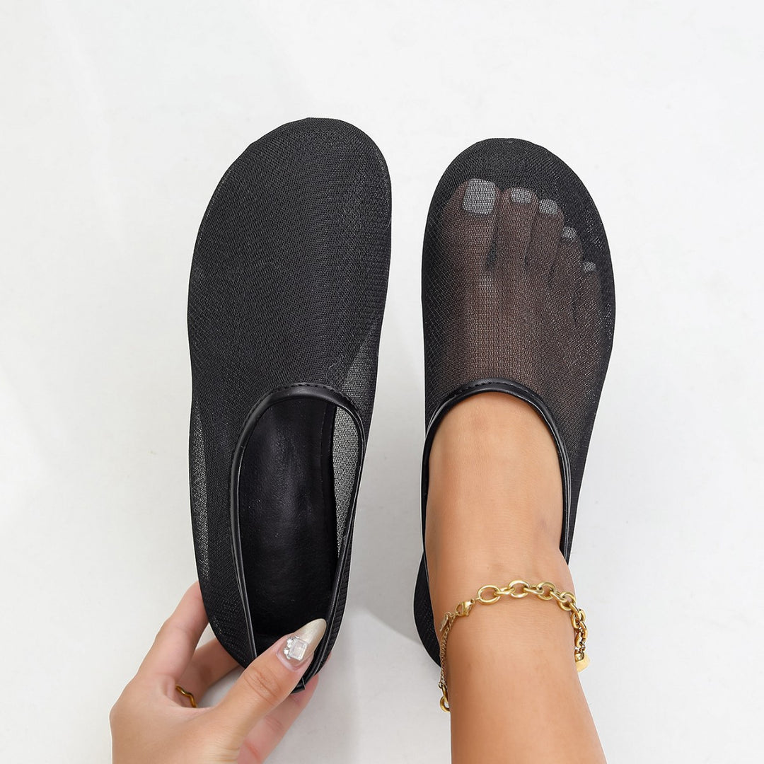 Dame Åndbare Slip-On Sko i Mesh Material med Fleksibel Sål Stilla
