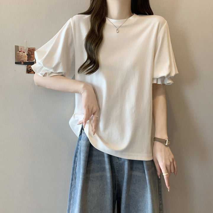 Dame Puffærmer Relaxed Fit T-Shirt Stilla