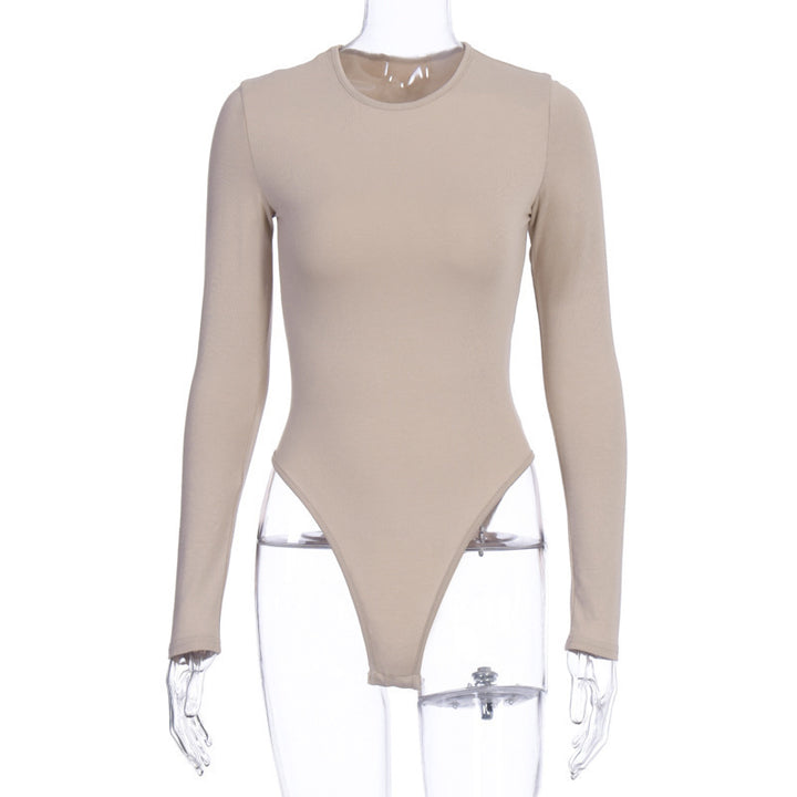 Dame langærmet bodystocking med elegant snit Skovae