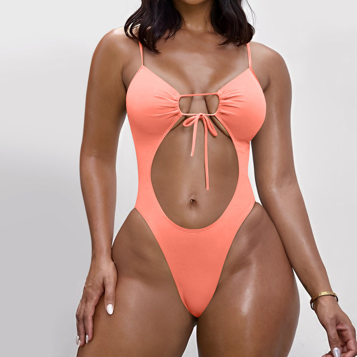 Damer Cut-Out One-Piece Badedragt med justerbare stropper Skovae