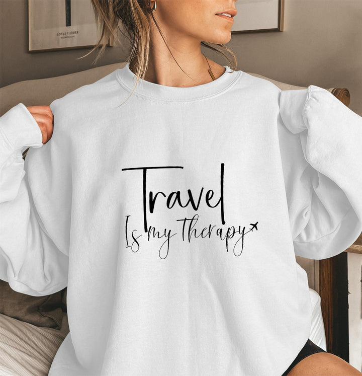 Kvinders sweatshirt med statement print og pufærmer Stilla
