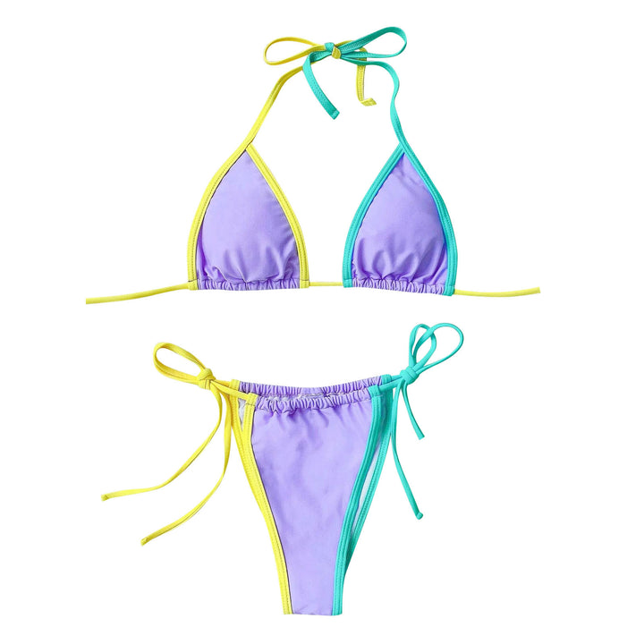 Dame Vendbart Triangel-Bikini-Sæt Stilla 1750839715