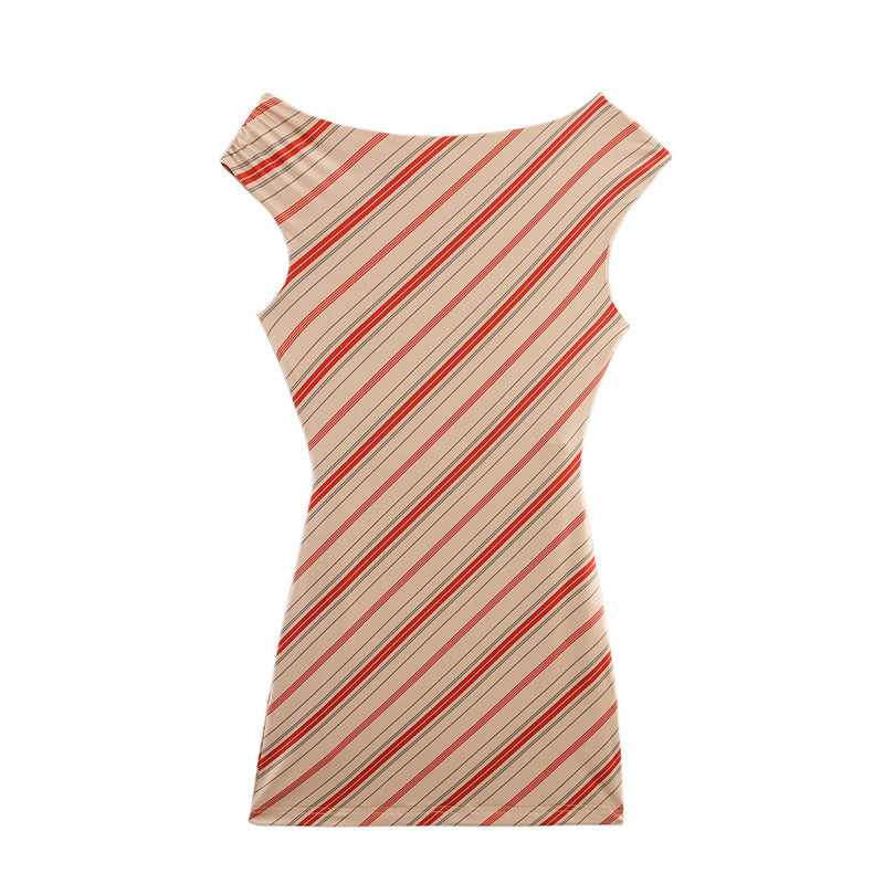 Femme Rynkestribet Bodycon Kjole Stilla