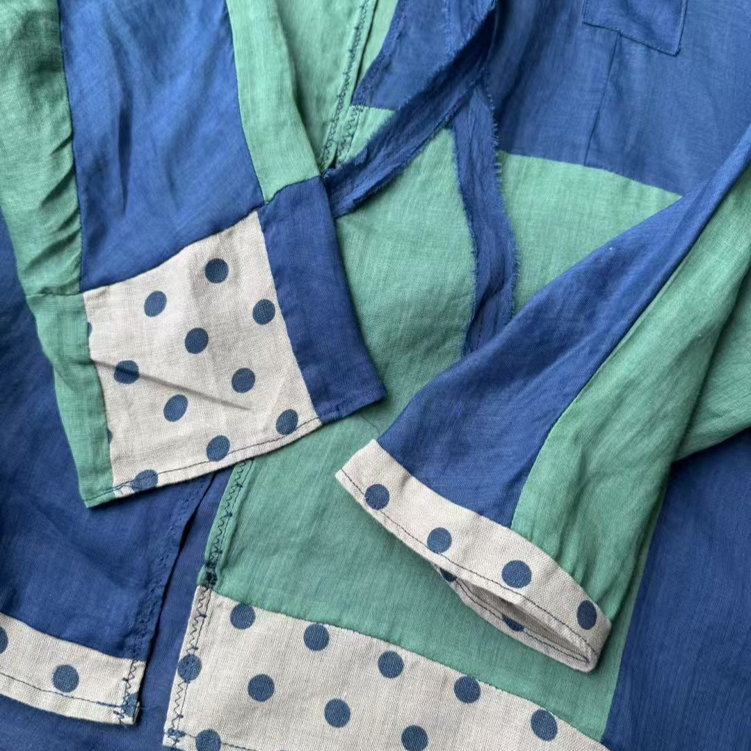 Dame Fritid Patchwork Tunika Shirt Stilla