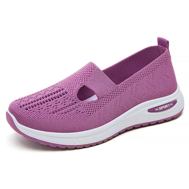 Femme Åndbar Slip-On Fritids-Sneakers med Fleksibel Ventilation Stilla