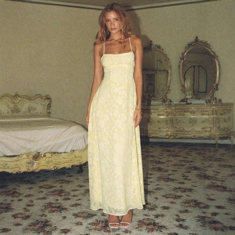 Dame Elegant Maxi Kjole Stilla