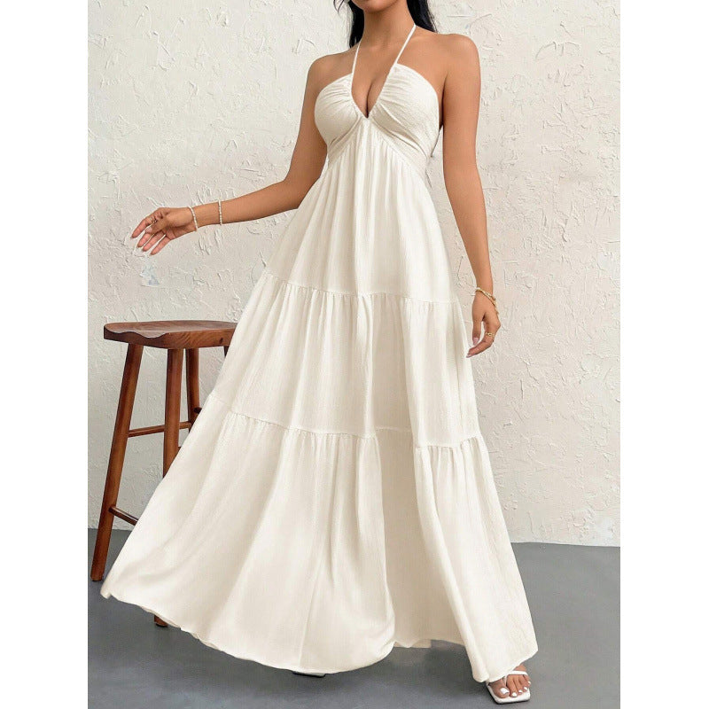 Dame Trin-Halter Maxi-Kjole Stilla