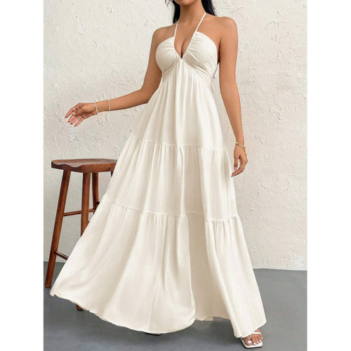 Dame Trin-Halter Maxi-Kjole Stilla