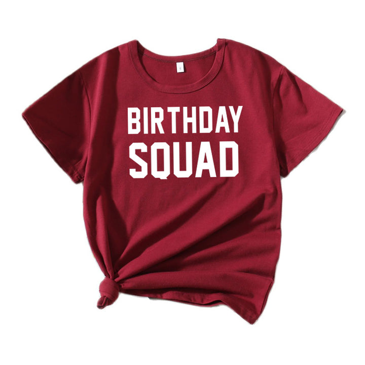 Dame Grafik Fødselsdag Squad T-Shirt Stilla