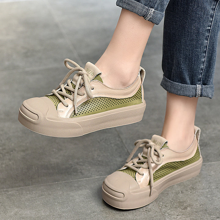 Dame Åndbare Sneakers med perforeret overfladestruktur og fleksibelt design Stilla