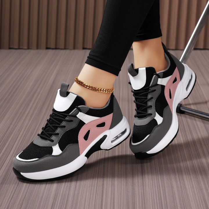 Dames nan urbaner Chunky-sneaker med integreret luftkammer, åndbart mesh og stabiliserende hælkappe Skovae