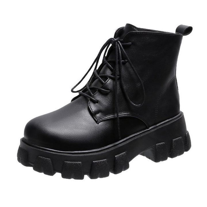 Dame Trendy Snørestøvler med robust Gummisål og moderigtigt Design Stilla