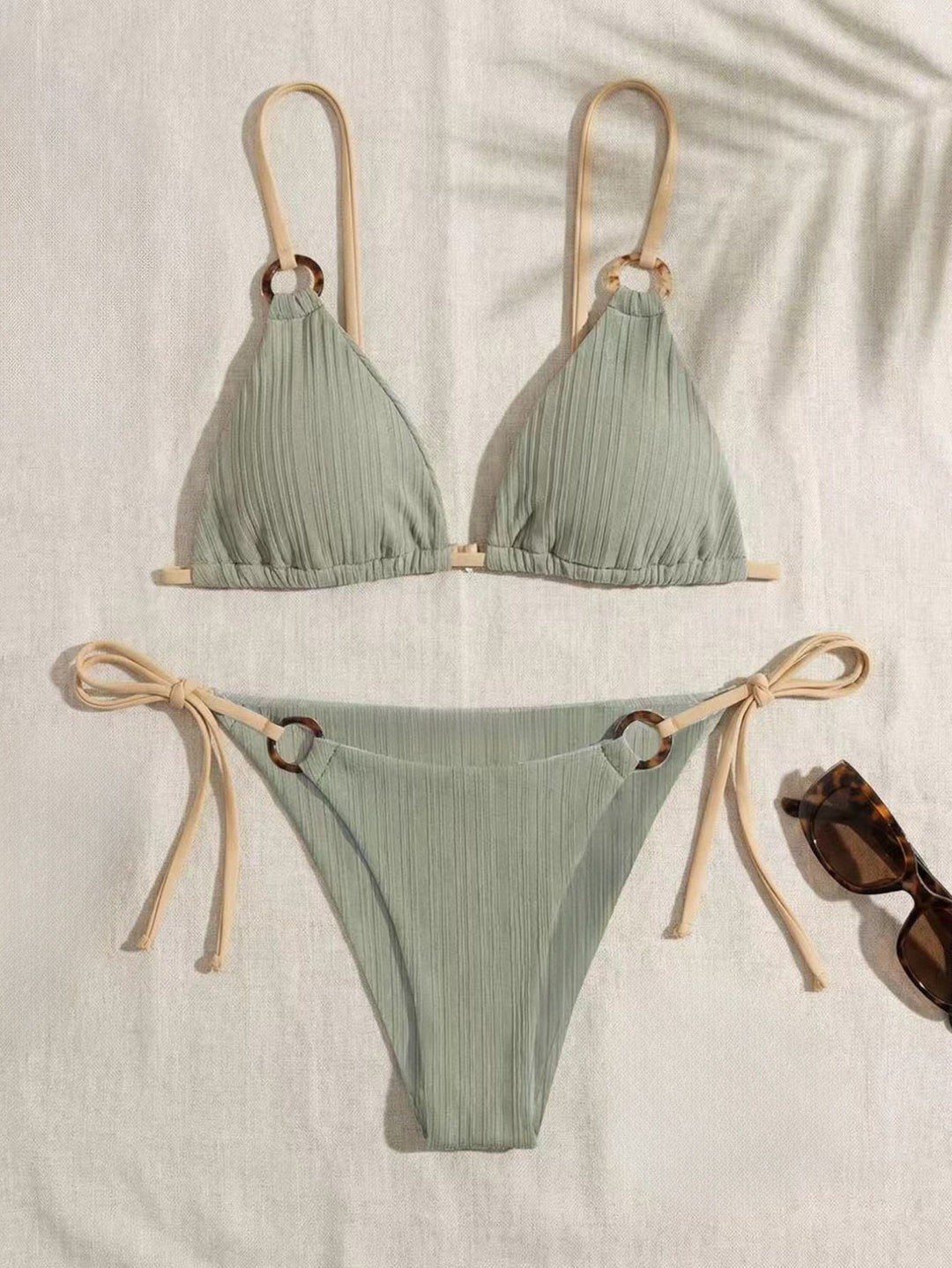 Dame trekantsbikini med justerbare stropper Skovae