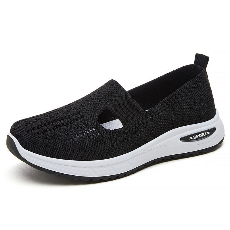 Femme Åndbar Slip-On Fritids-Sneakers med Fleksibel Ventilation Stilla