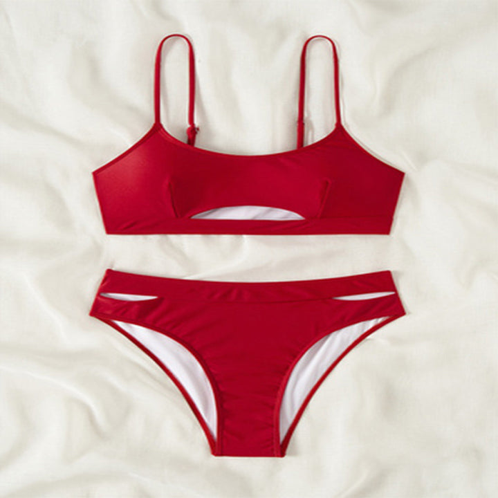 Dame Bikini-sæt med modet cut-out og behagelig stropdesign Stilla