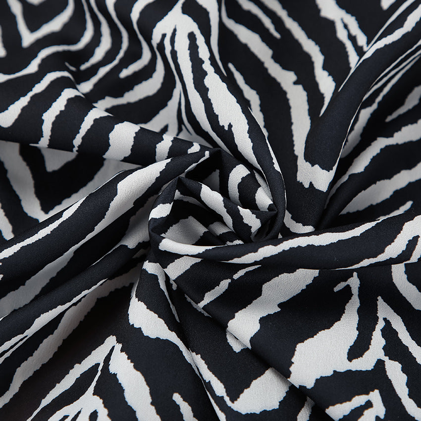Dame elegant og behagelig sæt med zebra-design Stilla