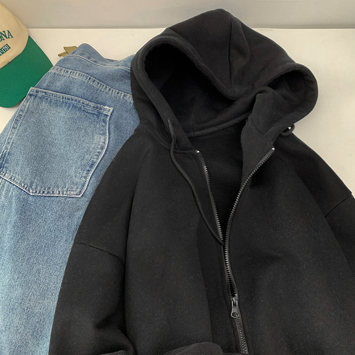 Kvindernes hoodie sweatshirt jakke med ergonomisk snit og praktisk lynlås