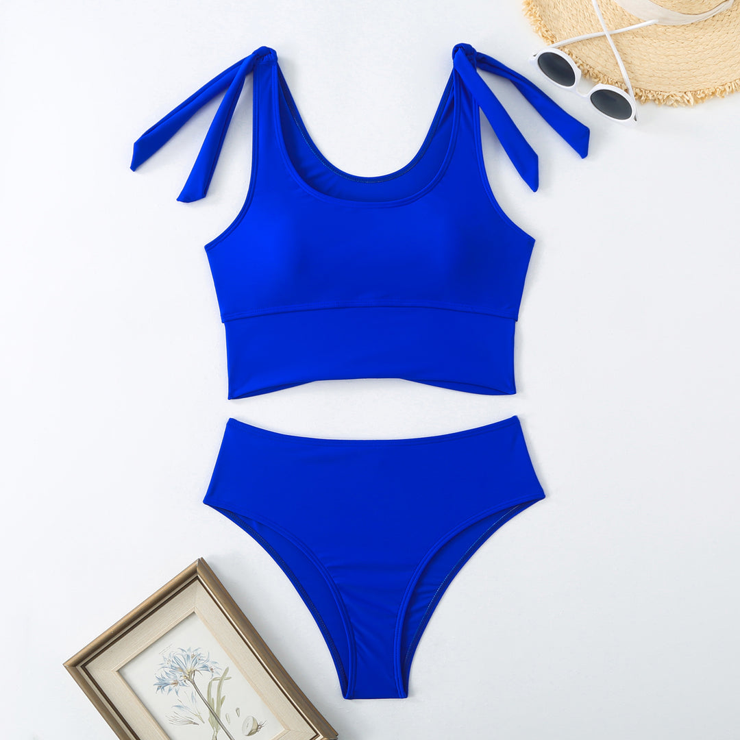 Dame Sporty Crop Top Bikini Sæt Stilla