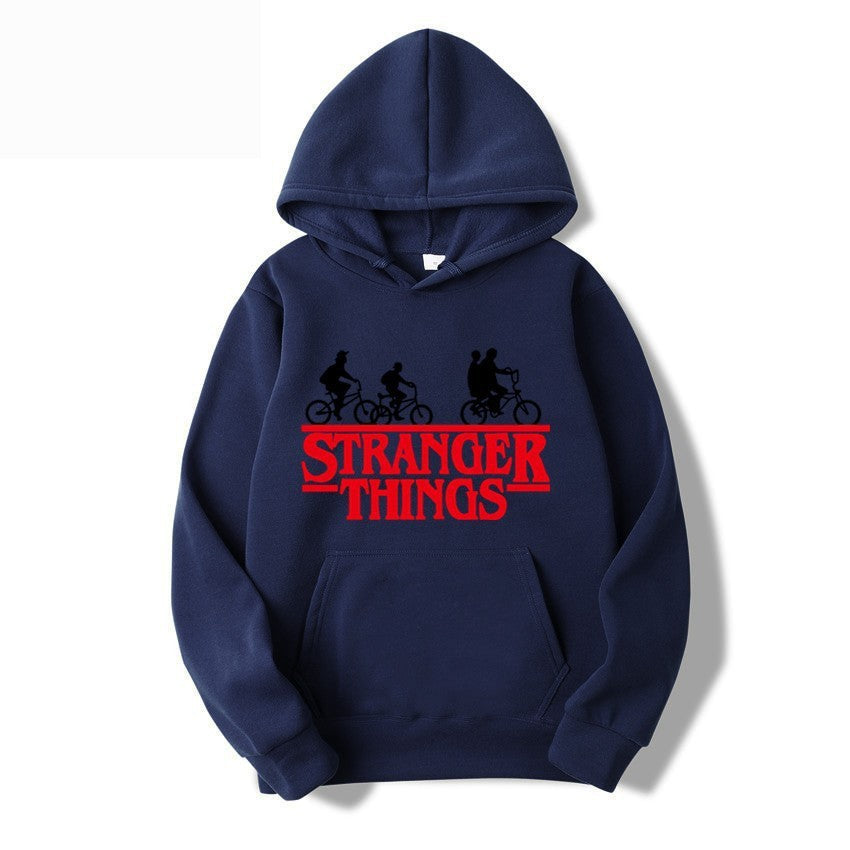 Kvinders hætte sweatshirt med kreativ Stranger Things design Skovae