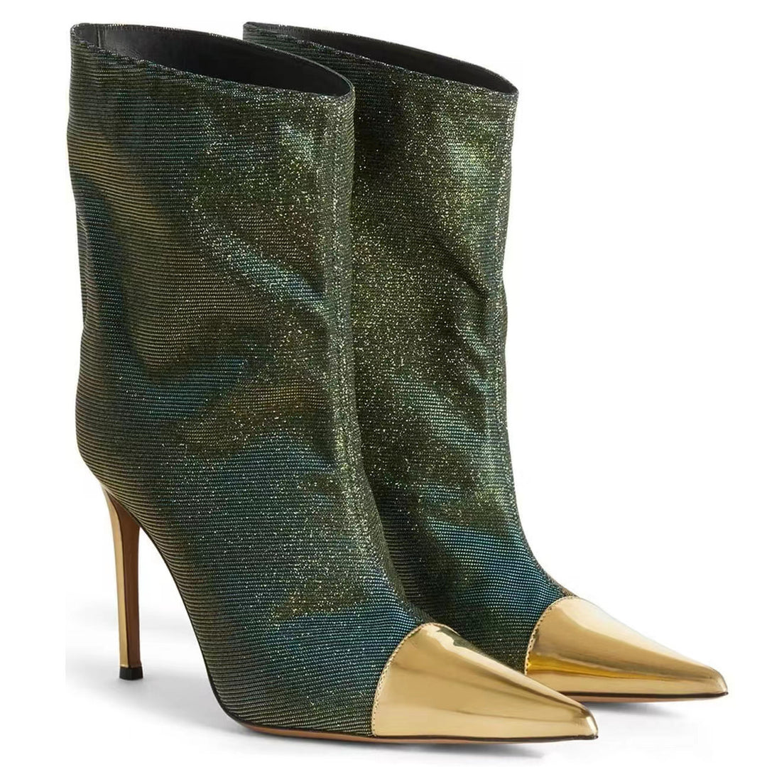 Femme Stiletto Støvler med metalliske accenter Stilla