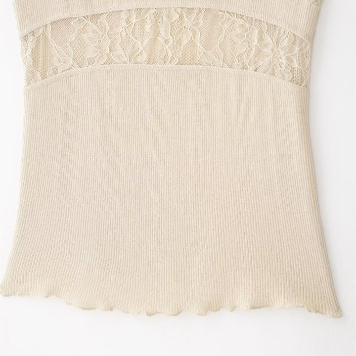 Dame Spids-Camisole med raffineret design og justerbare stropper Skovae