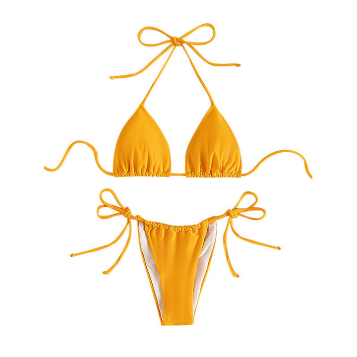Dame triangel-bikini med justerbare bånd Skovae 1779792009