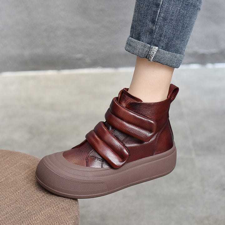 Dame fashionable High-Top sneakers med velcro og støddæmpende sål Stilla