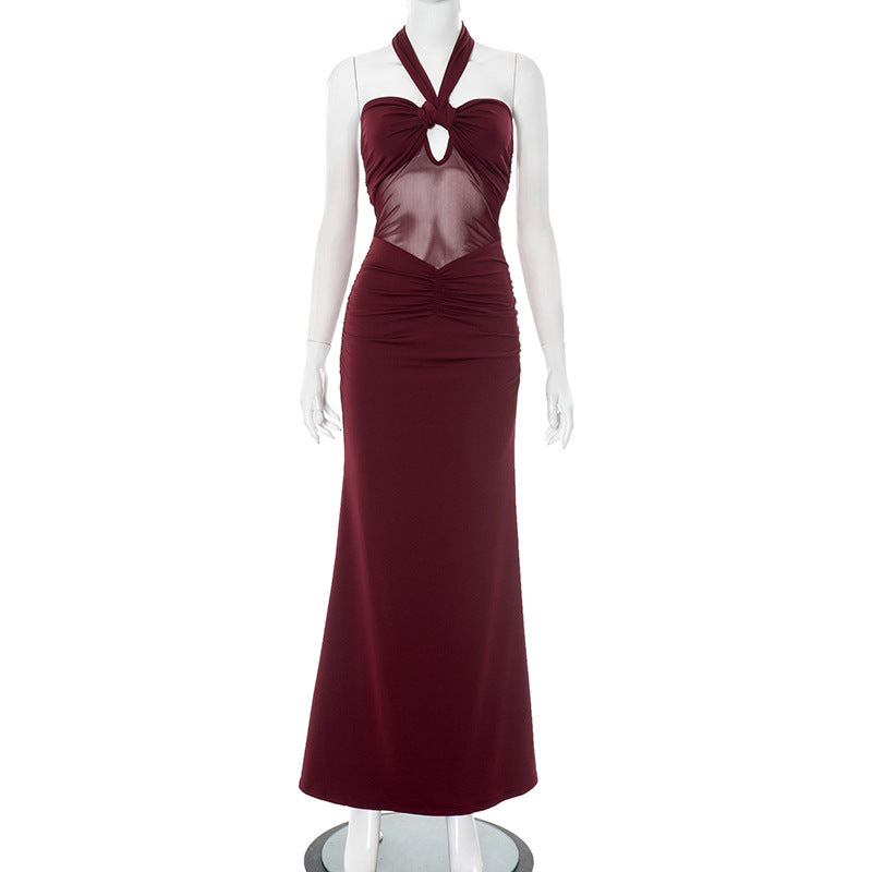 Femme Halterneck Cut-Out Maxi Kjole Stilla