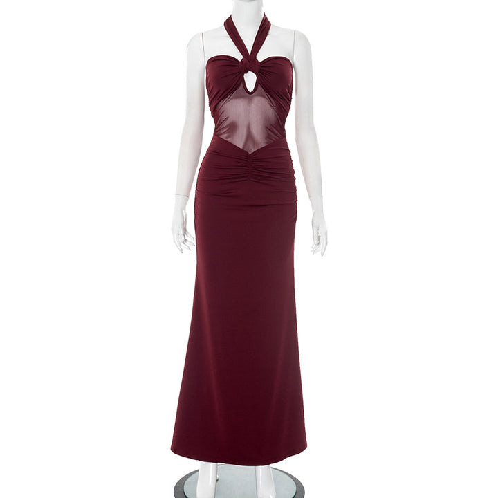 Femme Halterneck Cut-Out Maxi Kjole Stilla