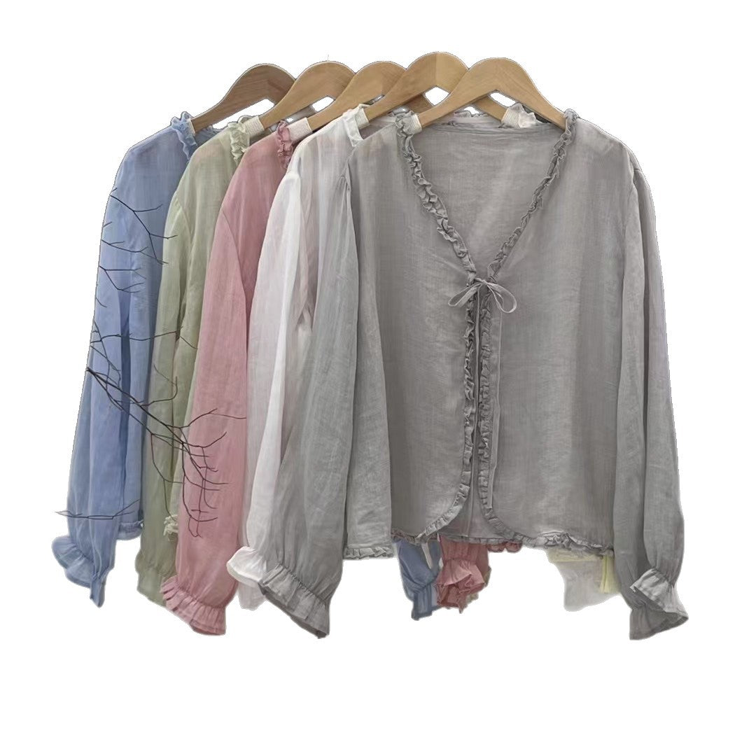 Femme Rynket let Bluse Stilla