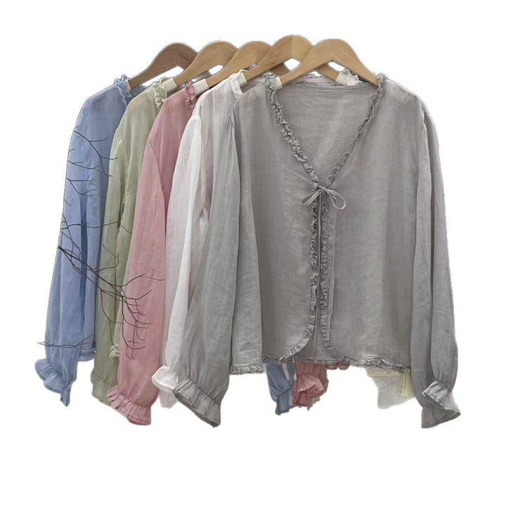 Femme Rynket let Bluse Stilla
