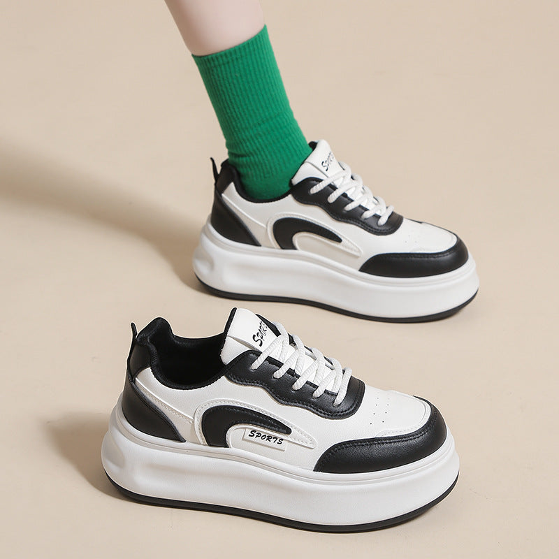 Dame Sporty Platform Sneakers med åndbare materialer og struktureret sål Stilla