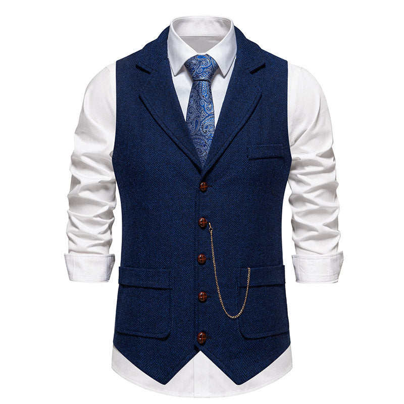 Herrer elegante fishtail vest Stilla